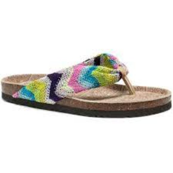 Muk Luks  Women's Julia Chevron Sandals size 6 - Picture 1 of 5
